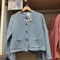 ราคา UNIQLO คาร์ดิแกนถักสั้นสำหรับผู้หญิงแฟชั่นญี่ปุ่นและเกาหลีอเนกประสงค์เสื้อเสื้อแจ็คเก็ตห้องลองเสื้อ UY451684 454761 (17914895181)