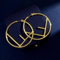 ราคา ต่างหูห่วงขนาดใหญ่สีทอง5ซม ต่างหูแฟชั่นวงกลมโลหะส่วนบุคคล (19890700399)