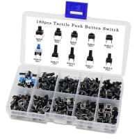 ราคา Tactile Push Button Switch Micro Momentary Tact Assortment Kit 6x6 Push Button Switch 180pcs (9539340373)