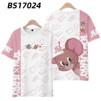 ราคา ส่งของ เสื้อยืดแขนสั้น พิมพ์ลาย Tom and Jerry Tom Jerry Cat and Mouse ทรงหลวม แฟชั่นคู่รัก (19692332508)
