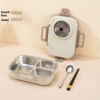 ราคา YEYA intime กล่องข้าว 2 ช่อง กล่องข้าวกลางวัน แบบพกพา กล่องป้องกันแบคทีเรีย BPA Free กล่องข้าวสแตนเลสเคลือบ เก็บอุณหภูมิ สแตนเลส กล่องใส่อาหาร Bento กล่องข้าวไมโครเวฟ 2ช่อง มีฝาล็อคแน่น ด้านในเป็นสแตน