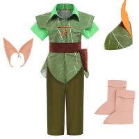 ราคา ชุดเล่นปีเตอร์แพนปีเตอร์แพนสำหรับเด็กชุดฮาโลวีนเด็กชายดิสนีย์เอลฟ์สีเขียวปีเตอร์แพน (19883572869)