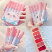 ราคา MUGE LEENเซ็ต ชุดลิปกลอส แมว 6 ชิ้น ชุดลิปสติกให้ความชุ่มชื้นยาวนาน Sucking Cat Girl Lip Glaze (12544634279)