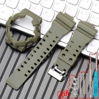ราคา สายรัดเรซินพร้อมเคสเหมาะสำหรับเรือน GA 700 GA 710 Casio G Shock GA 735ผู้ชายสายรัดข้อมือกรอบสายรัดข้อมือ (21216942238)