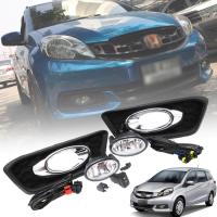 ราคา ไฟตัดหมอก ไฟสปอร์ตไลท์ รุ่น ฮอนด้า โมบิลิโอ้ HONDA MOBILIO ปี 2014 2018 พร้อมครอบ สีดำ วงแหวนโครเมี่ยม และชุดสายไฟ 1 ชุด (6087920942)