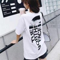 ราคา THE NORTH FACE เสื้อยืดลําลองสําหรับผู้ชายผู้หญิงผ้าฝ้ายแขนสั้นพิมพ์ลาย (17589798864)