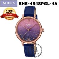 ราคา Sheen CASIO ของแท้ รุ่น SHE 4062PG 4A SHE 4548PGL 4A SHE 4550PG 4A นาฬิกาข้อมือผู้หญิง งานดีไซน์ เรียบหรู มีสไตล์ SHE (18993782295)
