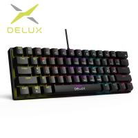 ราคา Delux KM36 Gaming Mechanical สาย61คีย์ Kercaps คีย์บอร์ด Rainbow Backlit Mini ขนาดฟังก์ชั่นเต็มรูปแบบสำหรับโน้ตบุ๊คเดสก์ท็อป (20566233526)