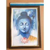 ราคา รูปภาพพระพุทธเจ้าแนวศิลปะมงคล พร้อมกรอบรูปขนาด 23 32 ซม (7415370934)