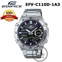 ราคา CASIO Edifice รุ่น EFV C100 EFV C110 นาฬิกาผู้ชาย แบตเตอรี่ 10 ปี 2 ระบบเข็มและดิจิตอล ประกัน CMG 1 ปี EVF EVFC100 (18993831210)