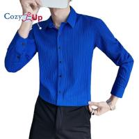 ราคา Cozy Up เสื้อเชิ้ตแขนยาวสไตล์อังกฤษธุรกิจแฟชั่นอย่างเป็นทางการของผู้ชายสลิมฟิต (15874524320)