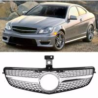 ราคา พร้อมส่งทันที กระจังหน้า Benz W204 C Class ทรง Diamond สีเงิน โครเมี่ยม (14605788169)