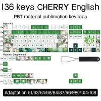 ราคา Genshin Impact Keycaps Cherry Profile PBT Dye sublimation Mechanical Keyboard Key Cap Genshin Keychain Keycaps Set (21228111529)