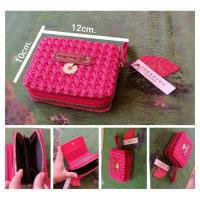ราคา กระเป๋าถัก ใส่สตางค์ งานแฮนด์เมดถักจากเชือกร่ม (20730925510)