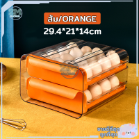 ราคา กล่องใส่ไข่ ลิ้นชักเก็บของ กล่องเก็บไข่ ที่ใส่ไข่ แบบลิ้นชัก มี2ชั้นใส่ได้32ใบ วางซ้อนกันได้ แช่ในตู้เย็น จัดเก็บง่าย มีให้เลือก 3 สี (20910551229)