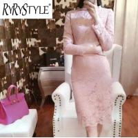ราคา RYRYSTYLE กระโปรงลูกไม้สีชมพูอ่อนโยนของผู้หญิงเข้ารูปพอดีกระโปรงชุดชั้นใน Wrapped Hip ชุดแขนยาว5884 (20515141209)