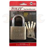 ราคา กุญแจบ้าน กุญแจเหลี่ยม กุญแจ SOLIT ลูกกุญแจ 4 ดอก กุญแจลูกปืนขนาด 40mm 50mm คอสั้น คอยาว สีเงิน กุญแจระบบลูกปืน ดอกติดแม่กุญแจ (11282926491)
