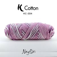 ราคา ไหมพรม คอตตอนเกาหลี NingSiri K Cotton สีเหลือบ คอตตอนนมเส้นใหญ่ Milk Cotton (16570144042)