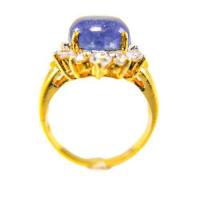 ราคา แหวนพลอยสีครามหม่น ประดับเพชรรัสเซีย สวยงาม เรือนแหวนสีทอง 5 ไมครอน หัวแหวนพลอยสีครามหม่น ประดับเพชร cz ไซต์แหวน 53 พร้อมกล่องแหวนกำมะหยี่ ส่งด่วนฟรี ของแท้ 100 เก็บเงินปลายทางได้ (866552205)