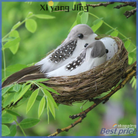 ราคา XYJ แฟลชขายบ้านจำลองรังนกปลอมธรรมชาตินกชุดกรงตกแต่งสวน (20869614025)