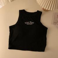 ราคา เสื้อกล้ามครอปสั้น มีฟองน้ำ ดีเทลลายตัวหนังสือเท่ห์ๆ ใส่สบาย สินค้าพร้อมส่ง FY8034 FY8035 (18256675662)