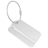 ราคา Metal Suitcases Tags Aluminum Metal Luggage Tag Business Card Travel Tag With Stainless Steel Loop For Suitcase Handbags Childrens Cars Luggage masterly (16999897181)
