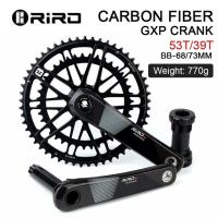 ราคา ชุดจานหน้าขี่จักรยาน RIRO จักรยานเสือหมอบข้อเหวี่ยงไฟเบอร์คาร์บอนความเร็ว11 12 50 34 53 39T GXP 170มม 46 48 50 52T เฟืองจักรยาน (20259164916)