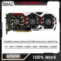 ราคา ใช้ IGame GeForce ที่มีสีสัน GTX1080เปลวไฟ U 8GD5X กราฟิกการ์ดชั้นนำ (20596594077)