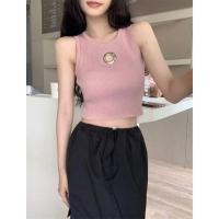 ราคา Zero shop พร้อมส่ง Zero H397 เสื้อกล้ามแขนกุด ไหมพรม คอกลม เว้าหน้าอก กลมๆ C (19586923616)