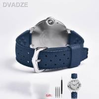 ราคา ถุงมือยางนิ่มสำหรับผู้ชายสายนาฬิกาข้อมือ Cartier Ballon Bleu ขนาด20X11มม 20X12มม 22x1 4สร้อยข้อมือระบายอากาศ (19658217025)