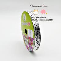 ราคา ริบบิ้นพับเหรียญ TW ลายจุด ลายดอกไม้ เบอร์ 2 ยาว 50 หลา (21044298273)