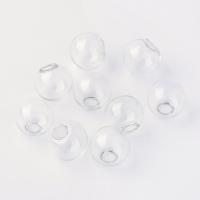 ราคา 100pc Round Mechanized Blown Glass Globe Ball Bottles for Stud Earring or Crafts Clear 10mm Half Hole 3 5mm (21066115405)