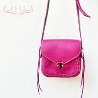 ราคา กระเป๋าสะพายหนังวัว หนังแท้ สีชมพูสด (20351650400)