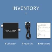 ราคา ตัวแปลงสัญญาณเสียงแบบดิจิตอล SPDIF Toslink ออปติคัลไปยังโคแอกเซียลและโคแอกซ์ไปยังอะแดปเตอร์สวิทซ์แยกสองทิศทาง SPDIF Toslink ออปติคอล (19784896784)