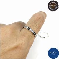 ราคา แหวนหางช้าง แหวนเงิน925 แหวนปอกมีด สอดขนหางช้าง แหวนเงินแท้ sterling silver Handmand แหวนมินิมิล แหวนเงิน (14193758670)