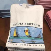 ราคา Purchasing Brooks Brothers Brooks Brothers Mens Round Neck Cotton Loose Print Casual Summer Short Sleeved T Shirt (20655315735)