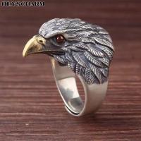 ราคา ดิลซีสเน่ห์สร้างสรรค์แหวนนกอินทรีแผ่นเงินชาย (20973462753)