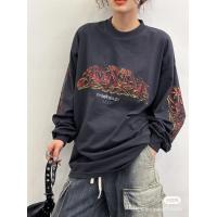 ราคา NewBLCG เสื้อสเวตเตอร์คอกลมแฟชั่นลำลองเสื้อยืดแขนยาวพิมพ์ลายกราฟฟิตีตรงตามความต้องการเสื้อยืดทรงหลวมสวมใส่สบายใช้งานได้หลากหลายเสื้อนุ่มเป็นมิตรต่อผิวสีขาวของผู้ชายและผู้หญิงทันสมัย (20636629224)