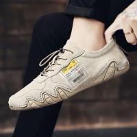 ราคา J lindeberg DESCENTE รองเท้ารองเท้าหนังลำลองสำหรับผู้ชายรองเท้าลำลองฤดูใบไม้ผลิ2022ฉบับภาษาเกาหลีนุ่มหนังนิ่มด้านล่างขี้เกียจรองเท้าบุรุษทันสมัย (20053218430)