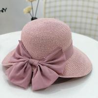 ราคา หมวก หมวกสานปีกกลาง หมวกไปเที่ยวทะเล กันแดด มีโปว์ พับได้ สีครีม สีกากี สีขาว สีดำ (20200301978)