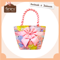 ราคา FERERA เฟอเรร่า กระเป๋าถือผ้าคอตตอนขนาดเล็ก (10608159208)