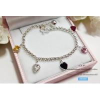 ราคา สร้อยข้อมือเงินแท้สำหรับเด็ก ห้อยตุ้งติ้งพลอยสี สร้อยปรับขนาดได้ ความหนา 2 0 มิล ข้อมือ 4 7 6 นิ้ว (8113173253)