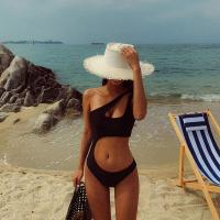 ราคา ชุดว่ายน้ำวันพีช One piece swimsuit วันพีชเอวเว้า ชุดว่ายน้ำวันพีชไขว้หน้า ชุดว่ายน้ำเว้าเอว (18476050257)