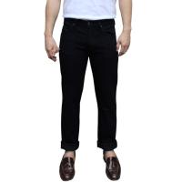 ราคา Golden Zebra Jeans กางเกงยีนส์ผ้ายืดสีดำขากระบอกเล็ก (19348860909)
