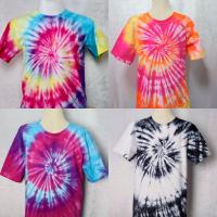 ราคา เสื้อมัดย้อม สีสด มัดย้อมลายก้นหอย เสื้อยืด เสื้อสงกรานต์ เสื้อแฟชั่น (9526339770)