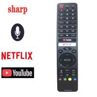 ราคา ใหม่ Original GB346WJSA สำหรับ SHARP รีโมทคอนลเสียง FRU Netflix และ YouTube ทีวีรุ่น GB326WJSA ใช้งานร่วมกับทีวีรุ่น2T C50BG1X (17275947156)