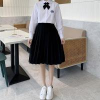 ราคา กระโปรงพลีทสีดำ กระโปรงยาวเอวสูง ยาวปานกลาง สินค้ามีให้เลือกหลายขนาด (18200228277)