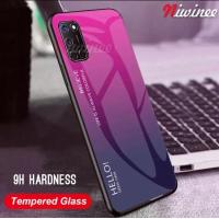 ราคา ส่งจากไทย Case OPPO A92 เคสกระจกสองสี เคสเงาไล่สี ขอบนิ่ม TPU CASE เคสออฟโป้ Oppo A92 สีกระจกเทมเปอร์ปลอกแก้วฝาหลังกันชน (3826640027)