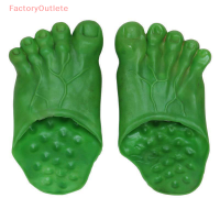ราคา FactoryOutlete Cheap ฮาโลวีนตลก Hulk รองเท้าแตะรองเท้าปก Bigfoot Halloween Gift (19776675698)