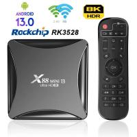 ราคา LEMFO X88โปรมินิ13สมาร์ททีวีกล่อง13 RK3528คู่ Wifi 8K 4GB 32GB 64GB Set Top Box 13 0กล่องสมาร์ททีวี2023 Uso70d (19688546671)